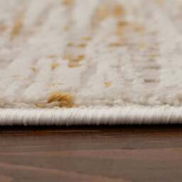 Rackhams Carmel Cream-Gold Abstract Rug - 6030 - 80X300 cm - thumbnail 5