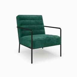 Rackhams Bookham Accent Chair in Velvet Green - thumbnail 1