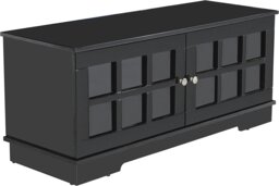 "Rackhams Hamilton Black Freestanding Traditional TV Cabinet with Storage Elegant Classic Design for Flat Screen TVs up to 55""" - thumbnail 4