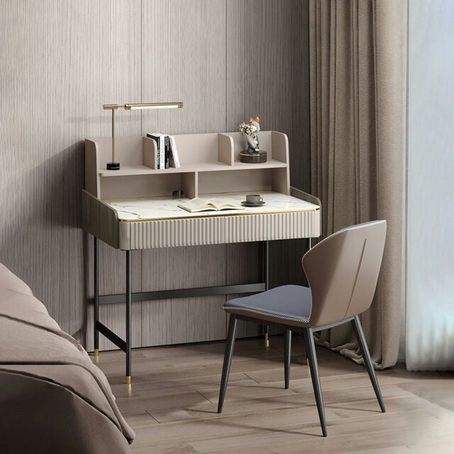 Rackhams Mateo Office Desk With Drawers, With Shelves - 100 x 60cm - image 1