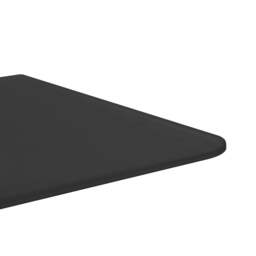 Rackhams Wall-mounted Urinal Privacy Screen Black 90x40 cm Tempered Glass - thumbnail 6