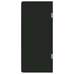 Rackhams Wall-mounted Urinal Privacy Screen Black 90x40 cm Tempered Glass - thumbnail 2