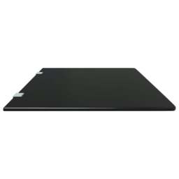 Rackhams Wall-mounted Urinal Privacy Screen Black 90x40 cm Tempered Glass - thumbnail 5