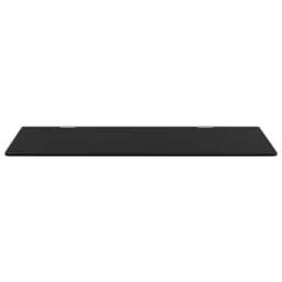 Rackhams Wall-mounted Urinal Privacy Screen Black 90x40 cm Tempered Glass - thumbnail 4
