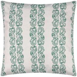 Rackhams Kalindi Stripe Outdoor Cushion Cover - Teal - 55cm x 55cm - Teal - 100% Polyester - thumbnail 3