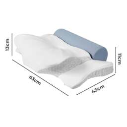 Rackhams Ergonomic Memory Foam Neck Pillow Support Bar for Cervical Pain Relief - thumbnail 3