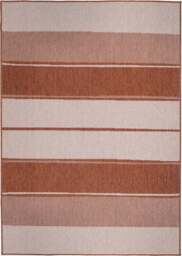 Rackhams Duo Weave Outdoor Rug Orange Stripes - 120X170 cm - thumbnail 1