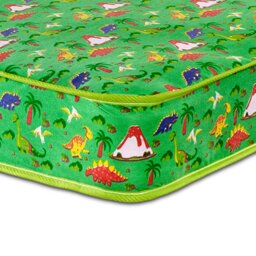 Rackhams Dreamy Dinosaur Kids Mattress - 16.5cm Deep, Dual-Sided Comfort - Green - 1 - European Single Mattress (90cm x 200cm) - thumbnail 3