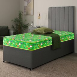Rackhams Dreamy Dinosaur Kids Mattress - 16.5cm Deep, Dual-Sided Comfort - Green - 1 - European Single Mattress (90cm x 200cm) - thumbnail 5
