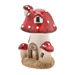 Rackhams Multi Toadstool Cottage with LED Light - thumbnail 2