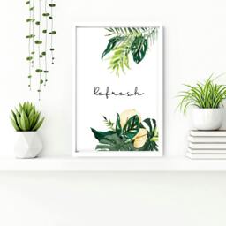Rackhams Art prints for the bathroom - set of 3 wall art prints - 20 x 30 in / 50 x 76 cm - Polyester Canvas 260 gsm - Canvas wrapped - thumbnail 6