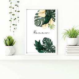 Rackhams Art prints for the bathroom - set of 3 wall art prints - 20 x 30 in / 50 x 76 cm - Polyester Canvas 260 gsm - Canvas wrapped - thumbnail 5