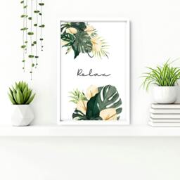 Rackhams Art prints for the bathroom - set of 3 wall art prints - 20 x 30 in / 50 x 76 cm - Polyester Canvas 260 gsm - Canvas wrapped - thumbnail 4