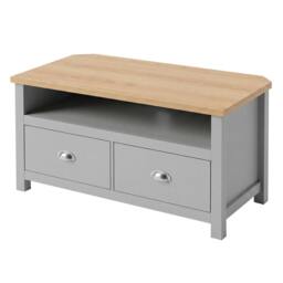 Rackhams Corner TV Stand Small TV Cabinet with Storage Drawer Entertainment Unit