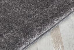 Rackhams Polyester Shaggy Rug - Silver/Grey - 120cm x 170cm (4ft x 5.5ft) - thumbnail 3