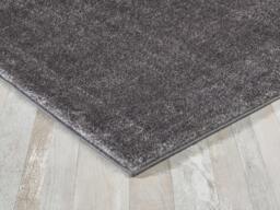 Rackhams Polyester Shaggy Rug - Silver/Grey - 120cm x 170cm (4ft x 5.5ft) - thumbnail 2