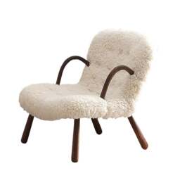 Rackhams Philip Arc Armchair And Ottoman, Boucle - NO Footstool - thumbnail 3