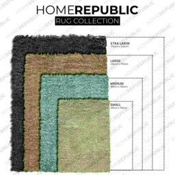 Rackhams Montana Fluffy Rug - 160 x 230 - Seafoam - thumbnail 4