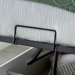 Rackhams Dawson White Wooden Ottoman Bed - King Size - thumbnail 5