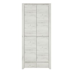 Rackhams Angel 2 Door 2 Drawer Fitted Wardrobe in White Craft Oak - White - Malemine - 1 - thumbnail 2