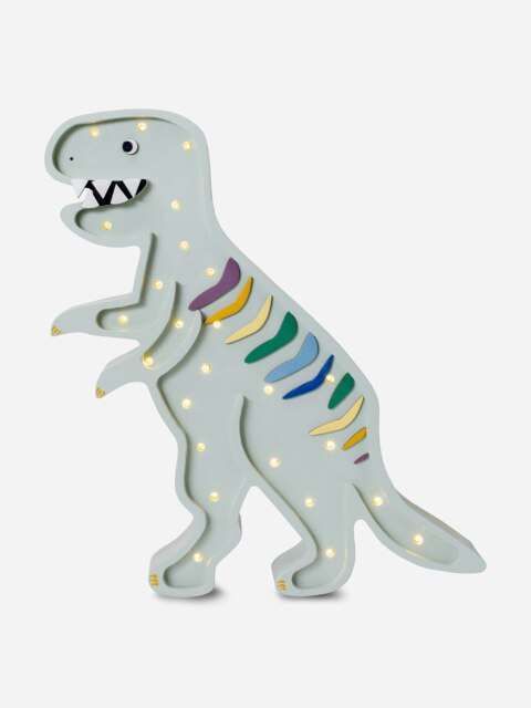 Rackhams Dino T.Rex Lamp in Grey (38.5×26.5x5.5 cm) - Grey - One size - image 1
