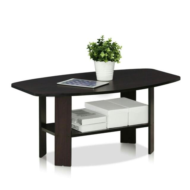 Rackhams Simple Design Coffee Table, Dark Walnut Modern Easy-Assembly Design For Living Room (Walnut) - image 1