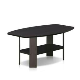 Rackhams Simple Design Coffee Table, Dark Walnut Modern Easy-Assembly Design For Living Room (Walnut) - thumbnail 5