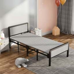 Rackhams Grey Portable Folding Guest Bed - thumbnail 2