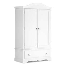 Rackhams Romance Double Wardrobe With Drawer. French 2 Door Wardrobe - Oatmeal (Cream tone) - thumbnail 6