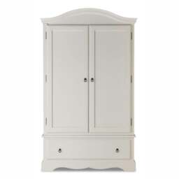 Rackhams Romance Double Wardrobe With Drawer. French 2 Door Wardrobe - Oatmeal (Cream tone) - thumbnail 5