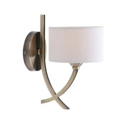 Rackhams Justina Antique Brass Wall Light - thumbnail 2