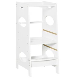 Rackhams Kids Step Stool Toddler Kitchen Stool w/ Adjustable Standing Platform - thumbnail 2