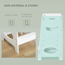 Rackhams Kids Step Stool Toddler Kitchen Stool w/ Adjustable Standing Platform - thumbnail 4
