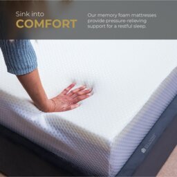 Rackhams Puredream Memory Foam Mattress - 6 inch (15cm) Thick - Small Single - 2ft6 - Small Single - thumbnail 4