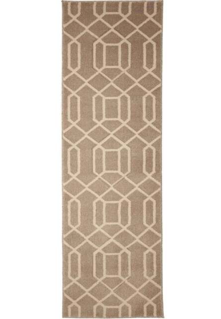 Rackhams Newport Lattice Beige Rug – Geometric - 60X200 cm - image 1