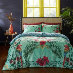 Rackhams Paradise Parrot 200 Thread Count Sateen Duvet Cover Set - King - thumbnail 1
