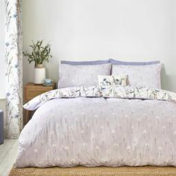 Rackhams Grasmere Duvet Cover Set - Lilac - Double - thumbnail 3