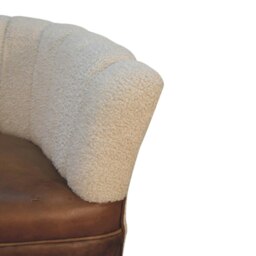 Rackhams Boucle Cream Buffalo Armchair - thumbnail 4