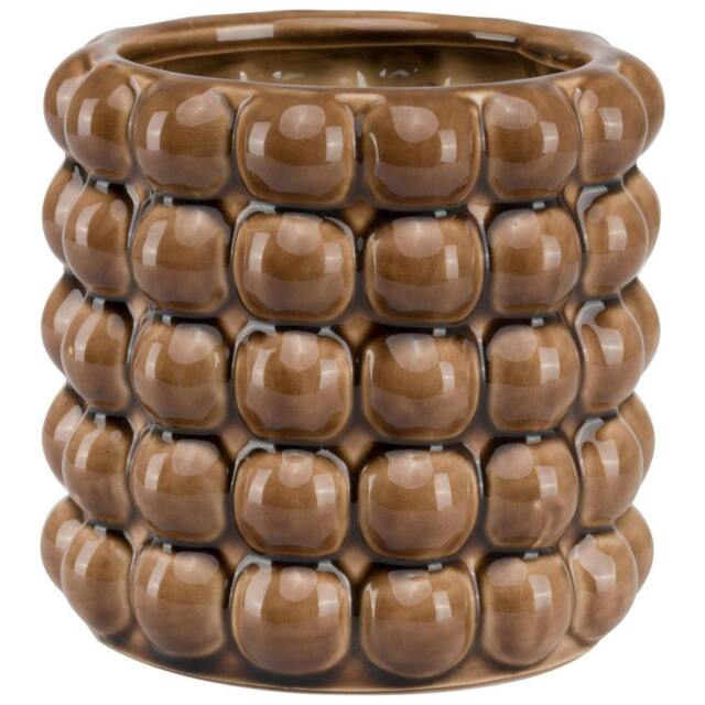 Rackhams Seville Collection Bubble Vase - Caramel - 20cm x 20cm x 20cm - Caramel - 100% Mixed - image 1
