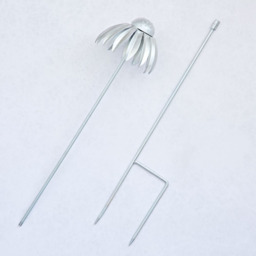 Rackhams Recycled Metal Echinacea Flower Garden Stake Decoration - Black - thumbnail 4
