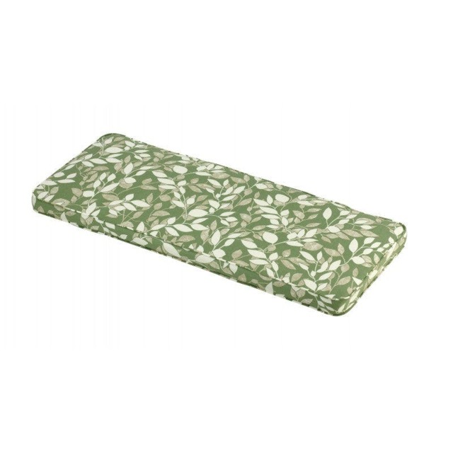 Rackhams Deluxe Three Seater Garden Bench Cushion (colour options available) - COTSWOLD LEAF