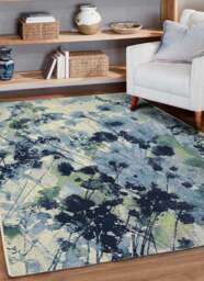 Rackhams Tropicana Watercolour Blue Rug – Indoor & Outdoor - 120X170 cm - thumbnail 5