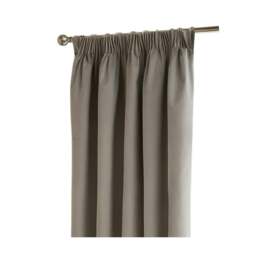Rackhams Ultimate Velvet Pencil Pleat Curtains - Silver - 117cm x 183cm - Silver - 100% Polyester - thumbnail 2