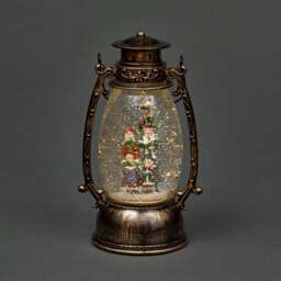 Rackhams 25cm Christmas Lantern Nativity LED Glitter Musical Snow Globe Style Home Decoration - 25CM - Garden - thumbnail 3
