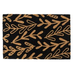 Rackhams Eco-Friendly Latex Backed Coir Entrance Doormat, 40x60cm - Sycamore - 1 - Black - thumbnail 2