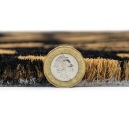 Rackhams Eco-Friendly Latex Backed Coir Entrance Doormat, 40x60cm - Sycamore - 1 - Black - thumbnail 5
