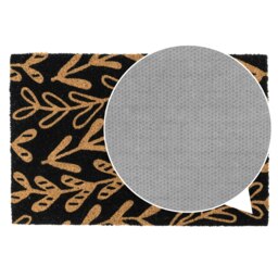 Rackhams Eco-Friendly Latex Backed Coir Entrance Doormat, 40x60cm - Sycamore - 1 - Black - thumbnail 6