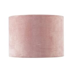 Rackhams Rose Pink Velvet Drum Lamp Shade with Inner Watercolour Floral Pattern - thumbnail 4