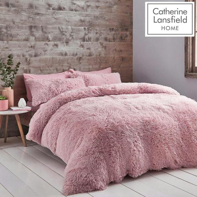 Rackhams Cuddly Blush Pink Duvet Cover Set - King - image 1