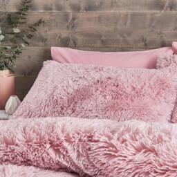Rackhams Cuddly Blush Pink Duvet Cover Set - King - thumbnail 3
